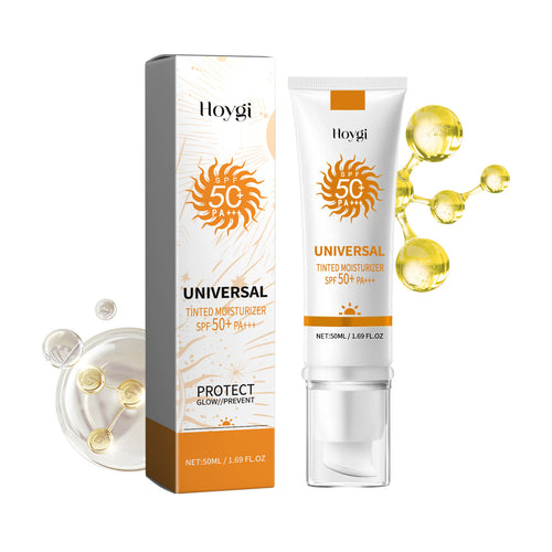Hoygi sunscreen tube and packaging on a white background NUVESSA 